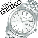 【5年保証対象】セイコー腕時計 SEIKO時計 SEIKO 腕時計 セイコー 時計 スピリット SPIRIT メンズ ホワイト SCXC007 メタル ベルト 正規品 限定 シルバー シンプル アイボリー 送料無料