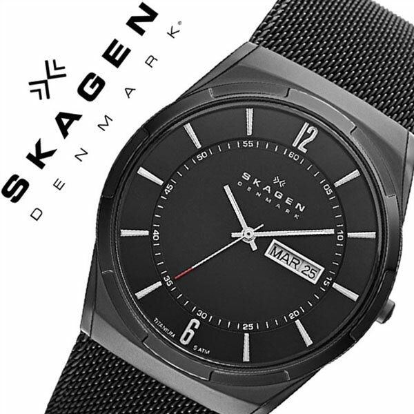 スカーゲン 腕時計（メンズ） スカーゲン SKAGEN 腕時計 スカーゲン 時計 SKAGEN 時計 スカーゲン 腕時計 メンズ ブラック SKW6006 人気 新作 ブランド 防水 ステンレス ベルト ブラック フォーマル 送料無料