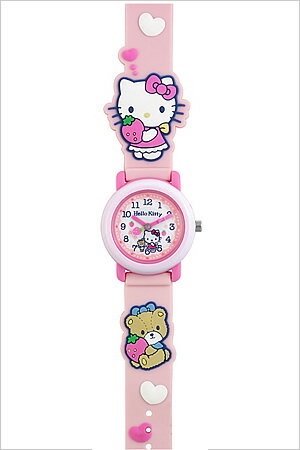 サンリオ腕時計 sanrio時計 sanrio 腕時計 サンリオ 時計 3Dベルトウォッチ ハローキティ HALLO KITTY男の子 女の子 キッズ 子供用 ホワイト SR-V01[アナログ キッズウォッチ ジュニア 子供用 ピンク][入学祝い 入園祝い][プレゼント ギフト]