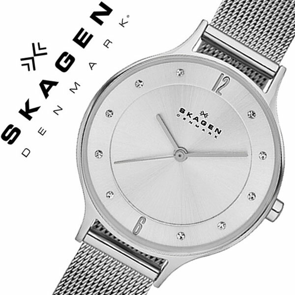 スカーゲン ビジネス腕時計 レディース スカーゲン SKAGEN 腕時計 スカーゲン 時計 SKAGEN 時計 スカーゲン 腕時計 ア二タ Anita レディース シルバー SKW2149 人気 新作 流行 ブランド 防水 メタル ベルト シンプル 薄型 北欧 アニータ クリスタル プレゼント ギフト