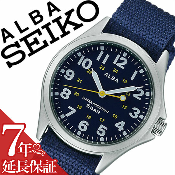 セイコー アルバ 腕時計（メンズ） 【延長保証対象】セイコー アルバ 腕時計 SEIKO ALBA 時計 セイコーアルバ SEIKOALBA アルバ時計 アルバ腕時計 メンズ ブルー AQPK402 プレゼント NATO ベルト 正規品 アナログ スタンダード ネイビー シルバー