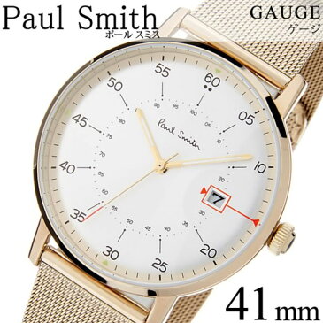 ポールスミス 腕時計 PAULSMITH 時計 ポールスミス 時計 PAUL SMITH 腕時計 ゲージ GAUGE 41MM メンズ シルバー P10130 新作 人気 高級 トレンド ブランド シンプル イギリス プレゼント メタル ベルト メッシュ ゴールド 父の日 ギフト
