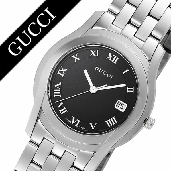 グッチ 腕時計 GUCCI 時計 グッチ 時計 GUCCI 腕時計 Gクラス G Class メンズ ブラック YA055302 人気 ブランド 防水 高級 プレゼント メタル ベルト シルバー 日付カレンダー