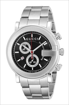 グッチ 腕時計 GUCCI 時計 グッチ 時計 GUCCI 腕時計 Gクロノ G-Chrono メンズ ブラック YA101309 人気 ブランド 防水 高級 プレゼント メタル ベルト シルバー 父の日 ギフト