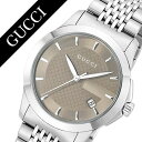 【10%OFF ¥7,350-円引】グッチ 腕時計 GUCCI 時計 Gタイムレス G Timeless メンズ ブラウン YA126406 人気 ブランド 防水 高級 プレゼント ギフト メタル ベルト シルバー 送料無料