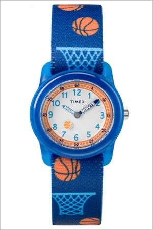 タイメックス 腕時計 TIMEX 時計 タイメックス 時計 TIMEX 腕時計 タイムティーチャー TIME TEACHERS キッズ 男の子 ホワイト TW7C16800 正規品 欧米 アメリカ ラウンド おしゃれ シリコン ストラップ バスケット オレンジ ネイビー 子供 男の子