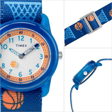 タイメックス 腕時計 TIMEX 時計 タイメックス 時計 TIMEX 腕時計 タイムティーチャー TIME TEACHERS キッズ 男の子 ホワイト TW7C16800 正規品 欧米 アメリカ ラウンド おしゃれ シリコン ストラップ バスケット オレンジ ネイビー 子供 男の子