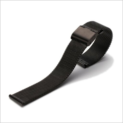 メタルメッシュベルト 時計ベルト MetalMesh Belt メタル メッシュベルト Metal Mesh Belt 時計ベルト メンズ レディース ユニセックス BT-MMS-BK-22 腕時計 時計用 ストラップ バンド 替えベルト 交換ベルト ベルト メタル ベルト メッシュ ミラネーゼ 22mm