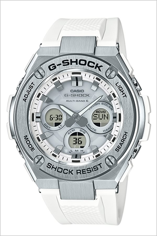 カシオ 腕時計 CASIO 時計 ジーショック ジースチール G-SHOCK G-STEEL メンズ ホワイト GST-W310-7AJF 正規品 耐久 Gショック ラバー カジュアル アウトドア ラウンド カレンダー ソーラー 電波時計 送料無料