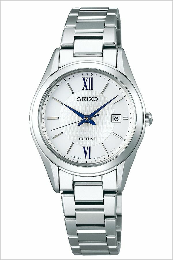 【5年保証対象】セイコー 腕時計 SEIKO 時計 セイコー 時計 SEIKO 腕時計 ドルチェ＆エクセリーヌ EXCELINE レディース/ホワイト SWCW145 [ ビジネス スーツ オフィスカジュアル ラウンド シンプル ステンレス ソーラー 電波時計 シルバー プレゼント ギフト]