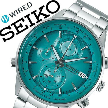 【5年保証対象】セイコー 腕時計 SEIKO 時計 セイコー 時計 SEIKO 腕時計 ワイアード WIRED メンズ グリーン AGAW451 ブランド おすすめ ビジネス スーツ カジュアル 防水 シルバー ステンレス プレゼント ギフト 送料無料