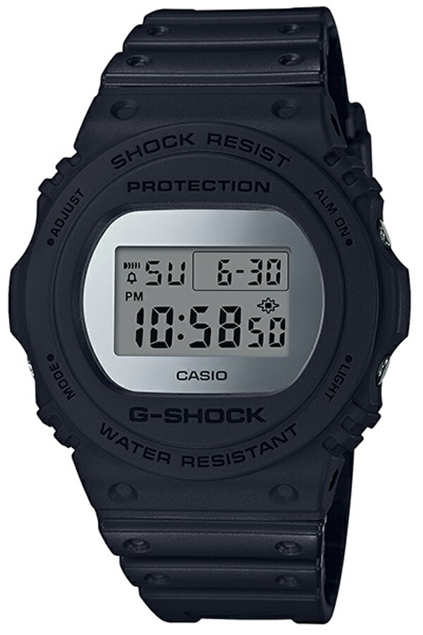 カシオ ジーショック 腕時計 CASIO Gshock 時計 G-SHOCK Gショック ジー ショック メンズ シルバー DW-5700BBMA-1 シルバー メタリック ミラーフェイス ラウンド ブランド 防水 カジュアル デジタル DW-5700 アラーム ストップウォッチ 頑丈 送料無料