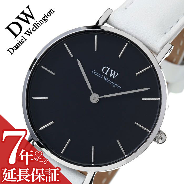 ダニエルウェリントン ダニエルウェリントン 腕時計 DanielWellington 時計 ダニエル ウェリントン 時計 Daniel Wellington 腕時計 クラシック ペティット ボンダイ ブラック Classic Petite Bondi Black レディース ブラック DW00100284 32mm 革ベルト シルバー ラウンド シンプル 送料無料