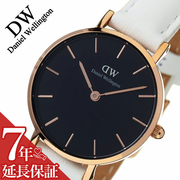 ダニエルウェリントン 腕時計 DanielWellington 時計 ダニエル ウェリントン 時計 Daniel Wellington 腕時計 クラシック ペティット ボンダイ ブラック Classic Petite Bondi Black レディース ブラック DW00100285 28mm 革ベルト ローズゴールド ラウンド シンプル 送料無料