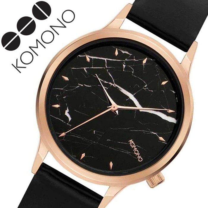 コモノ[KOMONO]KOMONO（コモノ）はAnton Janssens（アントン・ジャンセンス）、Raf Maes（ラフ・マエス）という二人のデザイナーによって、ベルギーで2009年に設立されたアクセサリーブランドです。ブランド名の「KOMONO」は、日本語の「小物」からインスパイアされた造語で、その言葉の持つ多様性の通り老若男女の全ての人々にアピール出来るアクセサリーブランドとして、時計とサングラスをメインにして展開しています。また、KOMONO(コモノ）のデザインコンセプトはクラシックとモダンを融合させたシンプルでいて時代性を感じさせるデザインです。型番 KOM-W2753 ケース材質：ステンレススティールサイズ約：縦×横36mmベルト幅：16mmベルト材質：レザー(カーフ革)カラー：ブラックベルト腕周り最少：12cmベルト腕周り最大：17cmムーブメントクォーツ(電池式)機能日本製クオーツ・ムーブメント防水機能防水性：日常生活防水付属品KOMONO特製ギフトBOX保証書取扱説明書※説明書・保証書に関して入荷時期により仕様、内容が一部異なる場合がございます。予めご了承をお願い致します。この商品のお問い合わせ番号PPR-item-55611メーカー希望小売価格はメーカーサイトに基づいて掲載していますコモノ[KOMONO]KOMONO（コモノ）はAnton Janssens（アントン・ジャンセンス）、Raf Maes（ラフ・マエス）という二人のデザイナーによって、ベルギーで2009年に設立されたアクセサリーブランドです。ブランド名の「KOMONO」は、日本語の「小物」からインスパイアされた造語で、その言葉の持つ多様性の通り老若男女の全ての人々にアピール出来るアクセサリーブランドとして、時計とサングラスをメインにして展開しています。また、KOMONO(コモノ）のデザインコンセプトはクラシックとモダンを融合させたシンプルでいて時代性を感じさせるデザインです。 型番KOM-W2753ケース材質：ステンレススティールサイズ約：縦×横36mmベルト幅：16mmベルト材質：レザー(カーフ革)カラー：ブラックベルト腕周り最少：12cmベルト腕周り最大：17cmムーブメントクォーツ(電池式)機能日本製クオーツ・ムーブメント防水機能防水性：日常生活防水付属品KOMONO特製ギフトBOX保証書取扱説明書※説明書・保証書に関して入荷時期により仕様、内容が一部異なる場合がございます。予めご了承をお願い致します。