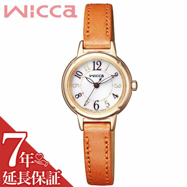 【7年保証対象】シチズン 腕時計 CITIZEN 時計 シチズン 時計 CITIZEN 腕時計 ウィッカ wicca レディース ホワイト KP3-627-10 アナログ ゴールド ソーラー かわいい ハート 人気 おしゃれ ファッション ブランド ビジネス ギフト 送料無料 その1