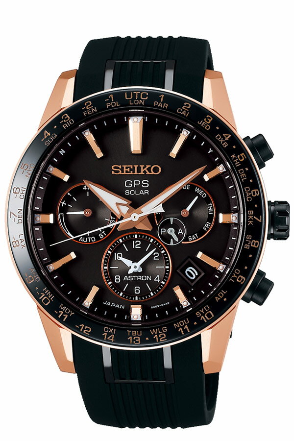 【5年保証対象】セイコー 腕時計 SEIKO 時計 セイコー 時計 SEIKO 腕時計 アストロン ASTRON メンズ ブラック SBXC006 アナログ ソーラー ピンクゴールド 電波 クロノ プレゼント ギフト ラウンド ビジネス ファッション カジュアル 人気 送料無料