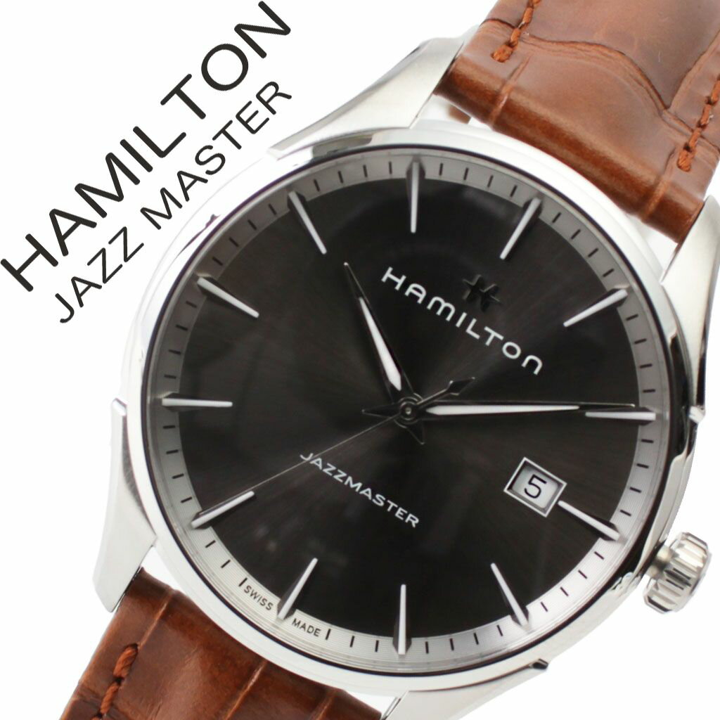 ハミルトン 腕時計 HAMILTON 時計 ジャズマスター ジェント JAZZMASTER GENT メンズ ブラック H32451581 新作 人気 おすすめ ブランド 防水 高級 プレゼント 革ベルト レザー ビジネス シンプル 大人 社会人 男性 夫 旦那 彼氏