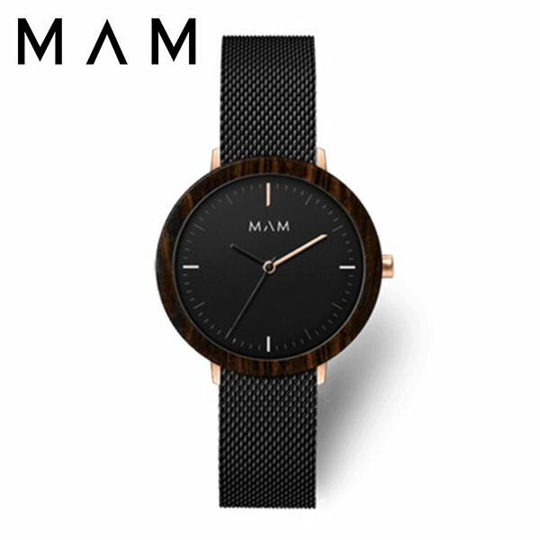 マム腕時計 MAM 時計 マム 時計 MAM腕時計 フェラ FERRA レディース ブラック MAM676 [ 人気 ブランド 木製 おしゃれ ファッション カジュアル 個性的 ウッド ウォッチ エコ 天然素材 ハンドメ…
