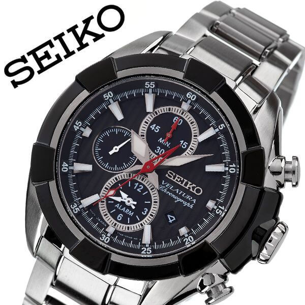 セイコー 腕時計 SEIKO 時計 セイコー時計 SEIKO腕時計 ベラチュラ VELATURA メンズ ブラック SNAF39P1 人気 ブランド 旦那 夫 彼氏 逆輸入 定番 おしゃれ ファッション フォーマル スーツ 営業 キネティック 自動充電 スポーツ 高機能 プレゼント ギフト 送料無料