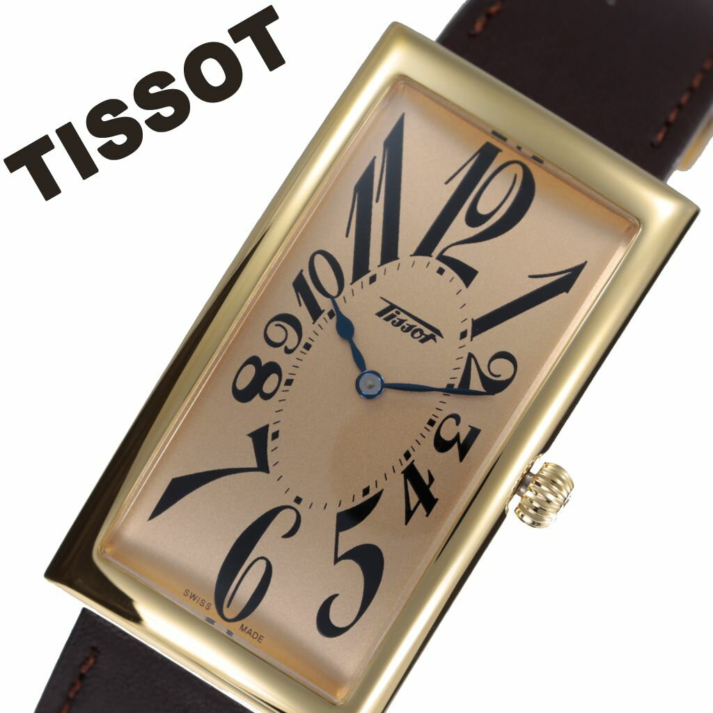 ティソ腕時計 TISSOT 時計 ティソ 時計 TISSOT腕時計 ヘリテージ バナナウォッチ HERITAGE BANANA レディース シャンパン T1175093602200 [ 人気 スクエア おすすめ ブランド 防水 高級 スイス クラシック レザー レザーベルト おしゃれ オフィスカジュアル OL 仕事 社会人 ]