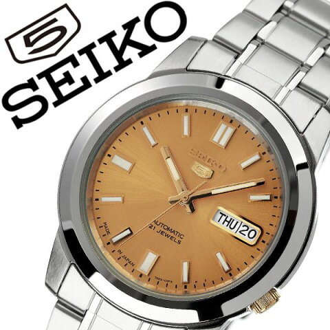 セイコー 腕時計 SEIKO 時計 セイコー時計 SEIKO腕時計 セイコーファイブ SEIKO5 メンズ ゴールド SNKK13J1[ 人気 ブランド 旦那 夫 彼氏 逆輸入 定番 機械式 自動巻き 日本製 おしゃれ ファッション シンプル フォーマル スーツ 営業 仕事 商社 プレゼント ギフト ]送料無料