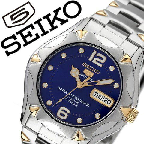 セイコー 腕時計 SEIKO 時計 セイコー時計 SEIKO腕時計 セイコーファイブ スポーツ SEIKO5 SPORTS メンズ ブルー SNZ458J1 [ 人気 ブランド 旦那 夫 彼氏 逆輸入 定番 機械式 自動巻き おしゃれ ファッション シンプル フォーマル スーツ 営業 仕事 商社 プレゼント ギフト ]