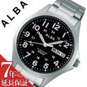 【7年保証対象】セイコー 腕時計 SEIKO 時計 セイコー時計 SEIKO腕時計 アルバ ALBA メンズ ブラック AQPJ402 人気 新作 ブランド お...