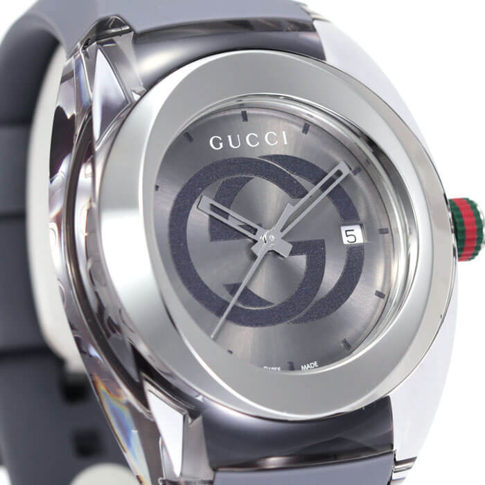 グッチ 腕時計 GUCCI 時計 シンク SYNC メンズ レディース 男性 女性 向け グレー ...