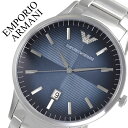 エンポリオアルマーニ 腕時計 EMPORIOARMANI 時計 エンポリオ アルマーニ EMPORIO ARMANI レナート Renato メンズ ネイビー AR11182 人気 ブランド おしゃれ カジュアル フォーマル スーツ ビジネス カレンダー シンプル プレゼント ギフト 送料無料