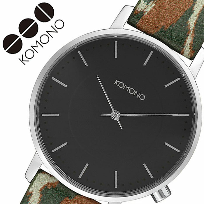 コモノ 腕時計 KOMONO 時計 ハーロウ HARLOW メンズ レディース ブラック KOM-W4134 [ 人気 ブランド ..