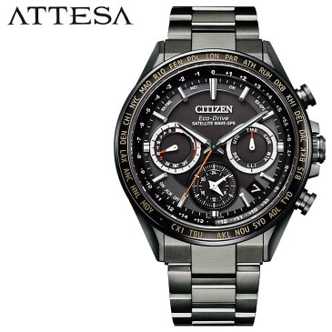 シチズン 腕時計 CITIZEN 時計 アテッサ ダブルダイレクトフライト アクトライン ATTESA ACT Line Eco-Drive メンズ 男性 彼氏 夫 ブラック CC4014-62E [ 人気 ブランド おしゃれ 電池交換不要 電波ソーラー 電波時計 ソーラー プレゼント ギフト ]