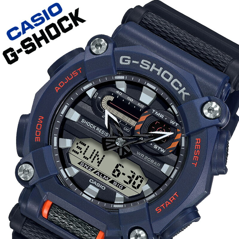 [当日出荷] カシオ 腕時計 CASIO 時計 ジーショック G-SHOCK メンズ 男性 父 彼氏 ネイビー GA-900-2AJF [ 人気 ブランド おすすめ おしゃれ ラバー オレンジ 防水 ストップウォッチ タイマー アナログ 男性 アウトドア スポーツ ランニング 誕生日 プレゼント ギフト ]