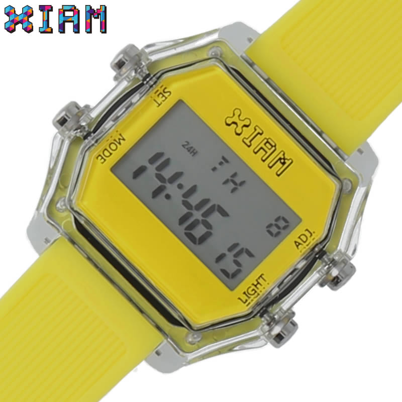 Rakuten - アイアムザウォッチ 腕時計 I am the watch 時計 メンズ レディース イエロー IAM-KIT522 [ 人気 ブランド おしゃれ ファッション カジュアル デジタル レトロ カラフル かわいい 親子 ペア お揃い お揃コーデ ]