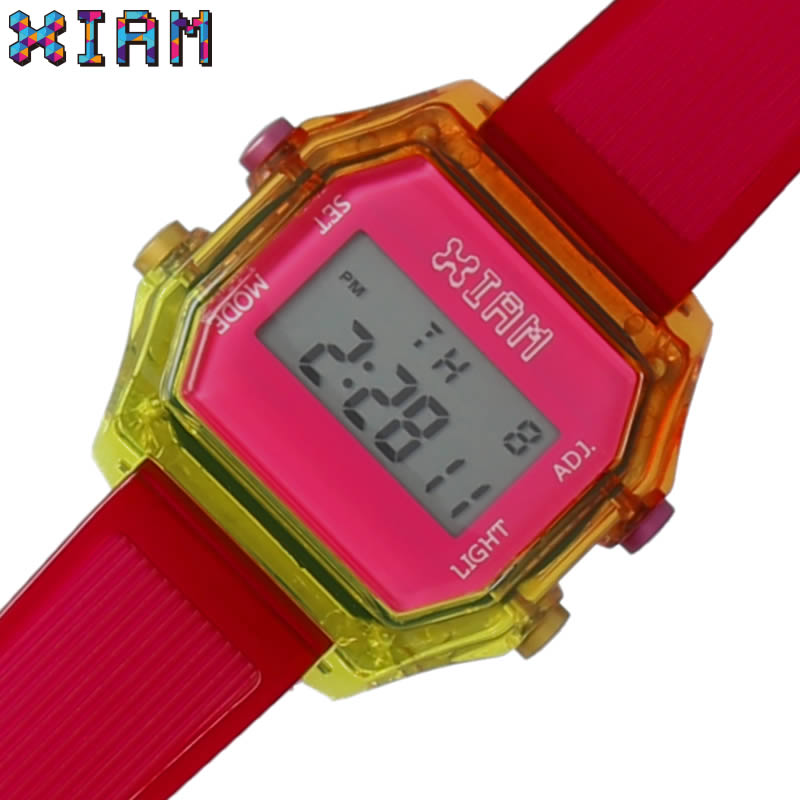 Rakuten - アイアムザウォッチ 腕時計 I am the watch 時計 メンズ レディース ピンク IAM-KIT549 [ 人気 ブランド おしゃれ ファッション カジュアル デジタル レトロ カラフル かわいい 親子 ペア お揃い お揃コーデ ]