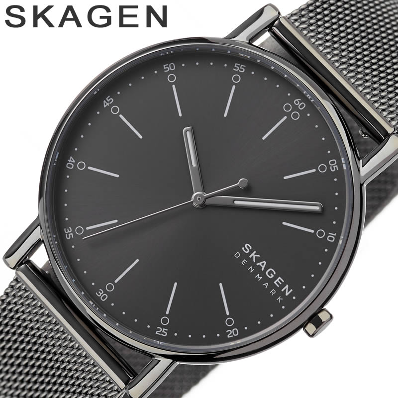 スカーゲン スカーゲン 腕時計 SKAGEN 時計 スカーゲン 時計 SKAGEN 腕時計 シグネチャー SIGNATUR ユニセックス グレー SKW6577 [人気 お洒落 北欧 ラウンド アナログ シンプル カジュアル ブランド ファッション プレゼント ]