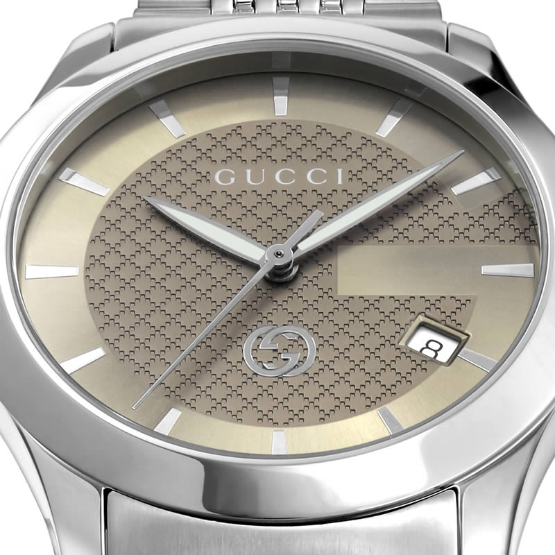 グッチ 腕時計 GUCCI 時計 ジータイムレス G-Timeless メンズ グレーベージュ YA12...
