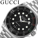 グッチ 腕時計 GUCCI 時計 ダイブ DIVE メンズ ブラック YA136208A [ 人気 おすすめ 高級 ブランド 大人 かっこいい メタル ベルト クラシック フォーマル ドレス ビジネス 就職 祝い 仕事 彼氏 恋人 ギフト プレゼント ] その1