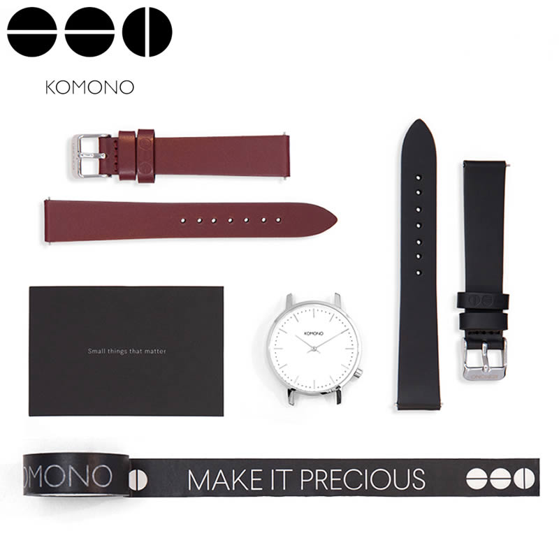 Rakuten - コモノ 腕時計 KOMONO 時計 ハーロウ HARLOW レディース ホワイト KOM-W4144 [ 女性 向け 人気 ブランド カジュアル 定番 おしゃれ シンプル かわいい 小ぶり 華奢 彼女 妻 嫁 恋人 プレゼント ギフト ] 送料無料