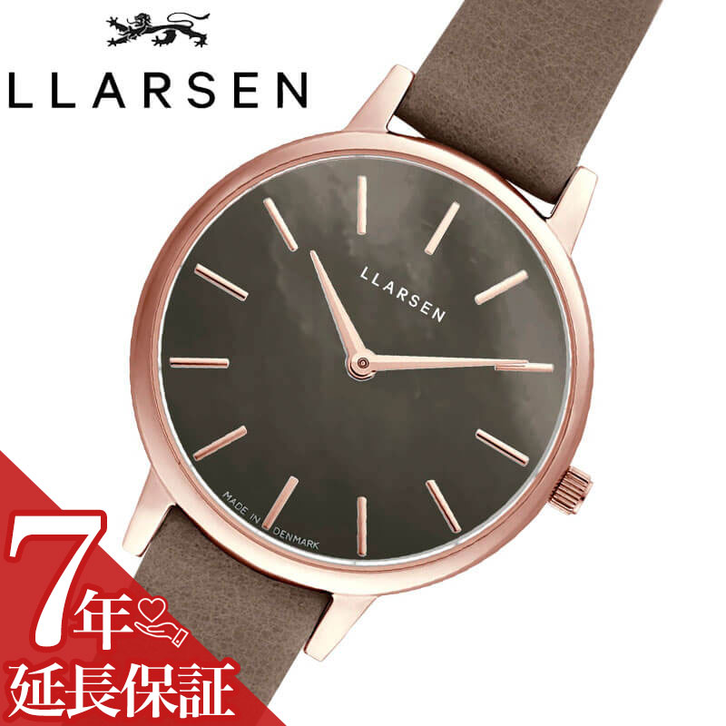 エルラーセン 腕時計 LLARSEN 時計 エルラーセン 時計 LLARSEN 腕時計 キャロライン Caroline レディース ブラックシェル LL146RSBGY [..