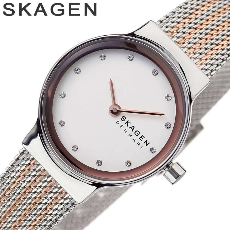 Rakuten - 【最大2,500円引き】【14％OFF】スカーゲン 腕時計 SKAGEN 時計 スカーゲン時計 フレヤ FREJA レディース シルバー SKW2699 [ 北欧 ブランド おしゃれ シンプル ブランド 人気 大人 可愛い かわいい 小さめ 小さい 軽量 軽い 華奢 ローズゴールド ]