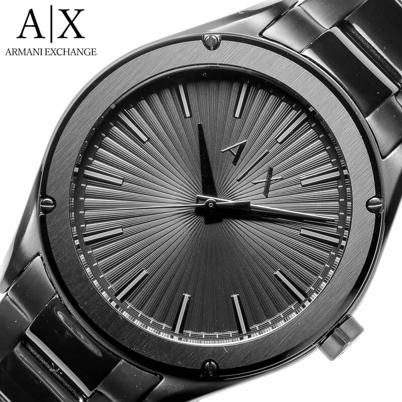 アルマーニ エクスチェンジ 時計 ARMANI EXCHANGE 腕時計 フィッツ FITZ メンズ/ブラック AX2802 [ 人気 ブランド 防水 クール ファッション 男性 夫 旦那 彼氏 スーツ ステンレス おしゃれ 就職 祝い クロノ AX アナログ 高級 ビジネス メタル プレゼント ギフト ]送料無料