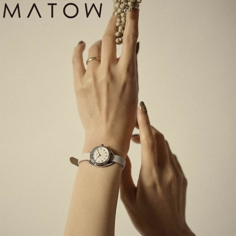 マトウ 腕時計 MATOW 時計 マトウ時計 四季 冬 Shiki FUYU レディース MW001001WHTSS 人気 ブランド お..