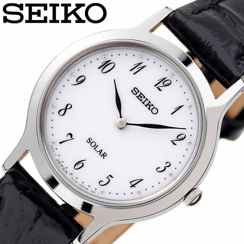 セイコー 腕時計 SEIKO 時計 女性 向け レディース SUP369P1 シンプル 華奢 見やすい 革ベルト レザー ベルト 小さめ 可愛い お洒落 かわいい おしゃれ 人気 おすすめ おしゃれ ブランド 彼女 恋人 妻 プレゼント ギフト