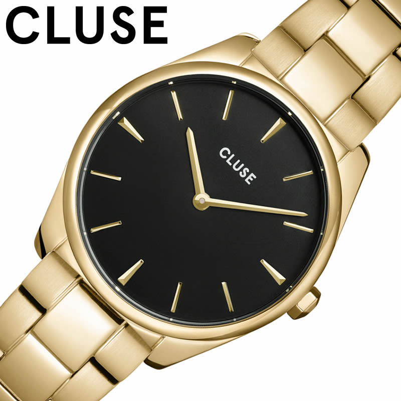 クルース 腕時計 レディース クルース 腕時計 CLUSE 時計 クルース CLUSE フェローチェ プチ F roce Petite Steel Black Gold Colour 女性 向け レディース CW11208 スタイリスト ドラマ 人気 おすすめ おしゃれ ブランド プレゼント ギフト