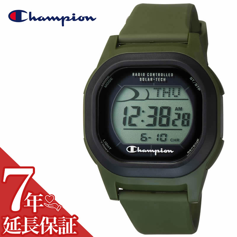 チャンピオン 腕時計 ソーラー 電波 時計 Champion デジタル シチズン CITIZEN カーキ SOLAR-TECH D00A-004VK [ 電池交換 時刻調整 不..