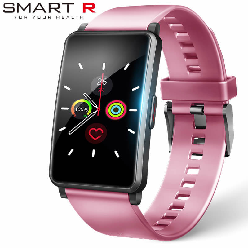 【最大2,000円引き】【20％OFF】スマートR 腕時計 SMART R 時計 バー デザイン iphone対応 Android対応 血中酸素測定機能 通知機能 心拍数計測 カロリー計算 HC91 ピンク 充電式デジタル スマートウォッチ SR-501033 人気 おすすめ おしゃれ ブランド プレゼント ギフト