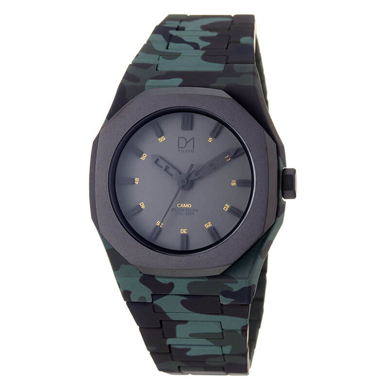 腕時計ギフトのパピヨンのディーワンミラノ 腕時計 D1 MILANO 時計 カモフラージュ リミテッド CAMO LIMITED 男性 向け メンズ クォーツ CA-01NC 人気 おすすめ おしゃれ ブランド プレゼント ギフト｜アングル3