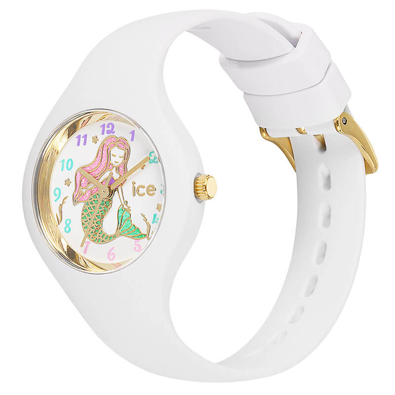 アイスウォッチ 腕時計 ICEWATCH 時計 アイス ウォッチ ICE WATCH キッズ 子供 ファンタジア スモール fantasia 020944 ホワイト 白 カラフル マーメイド ラバー シリコン ベルト バンド 可愛い かわいい ママ 保育士 人気 おすすめ おしゃれ ブランド プレゼント ギフト