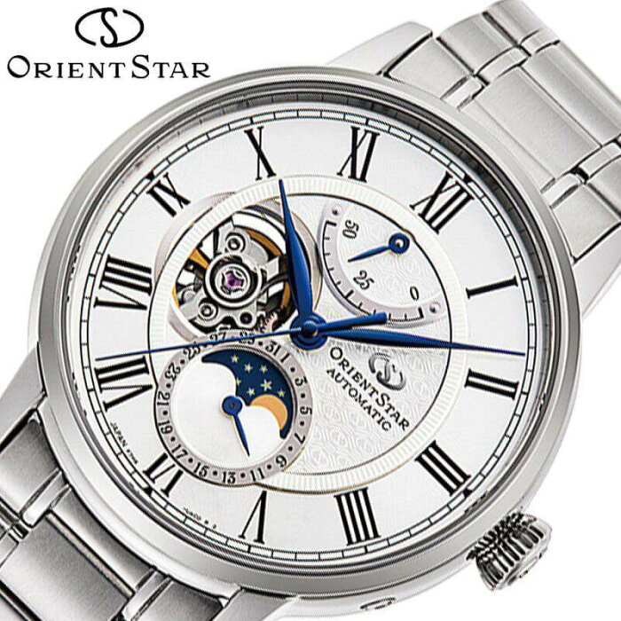 オリエント 腕時計 ORIENT 時計 オリエントスタークラシックメカニカルムーンフェーズ ORIENTSTAR CLASSIC MECHANICAL MOON PHASE 男性 向け メンズ 機械式 自動巻き RK-AY0102S かっこいい 彼氏 夫 人気 おすすめ おしゃれ ブランド 記念日 誕生日 プレゼント ギフト